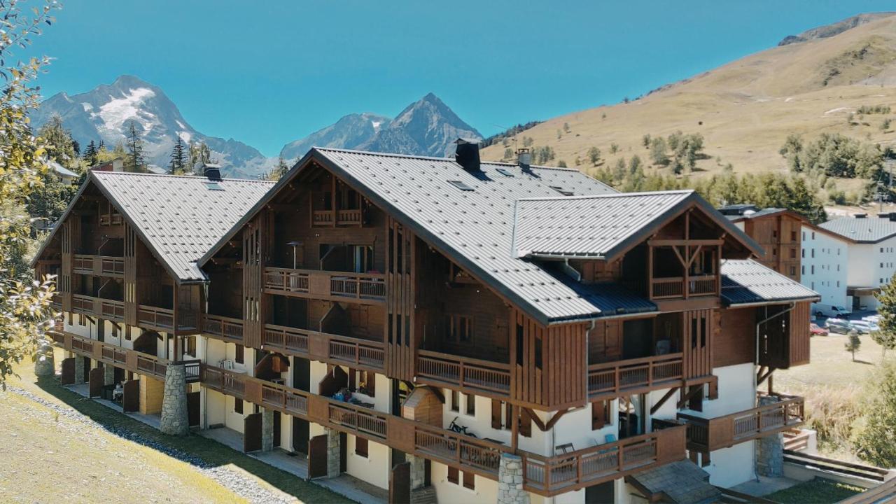 T2 Meuble Tourisme 3 Etoiles, Pied Des Pistes-Parking Prive Avec Balcon Et Superbe Vue Appartement Les Deux Alpes Buitenkant foto