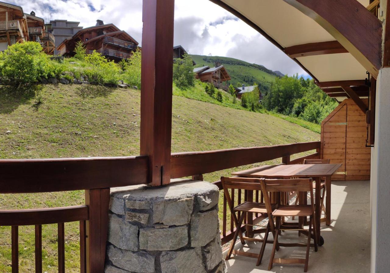 T2 Meuble Tourisme 3 Etoiles, Pied Des Pistes-Parking Prive Avec Balcon Et Superbe Vue Appartement Les Deux Alpes Buitenkant foto