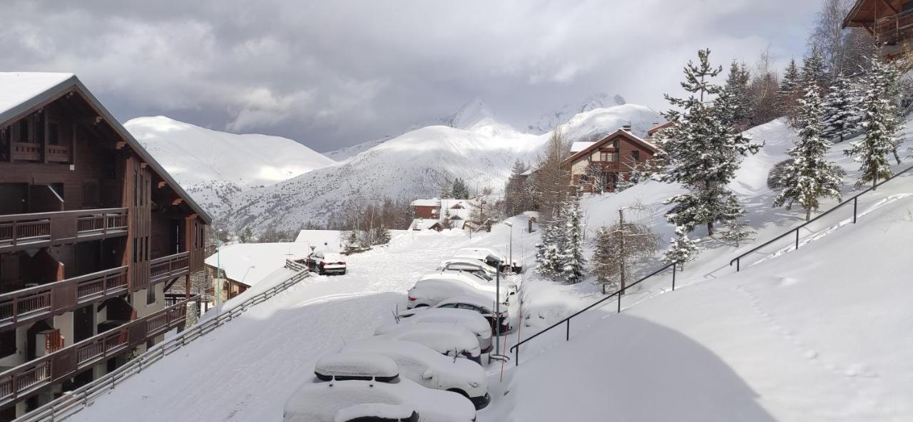 T2 Meuble Tourisme 3 Etoiles, Pied Des Pistes-Parking Prive Avec Balcon Et Superbe Vue Appartement Les Deux Alpes Buitenkant foto