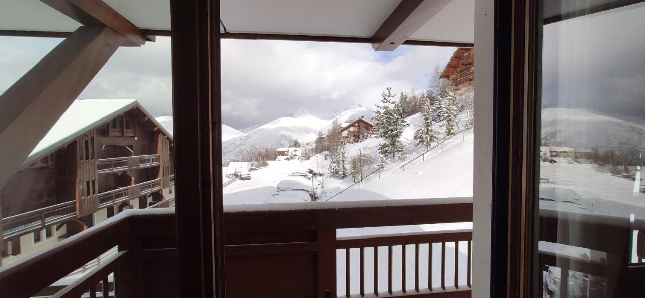T2 Meuble Tourisme 3 Etoiles, Pied Des Pistes-Parking Prive Avec Balcon Et Superbe Vue Appartement Les Deux Alpes Buitenkant foto