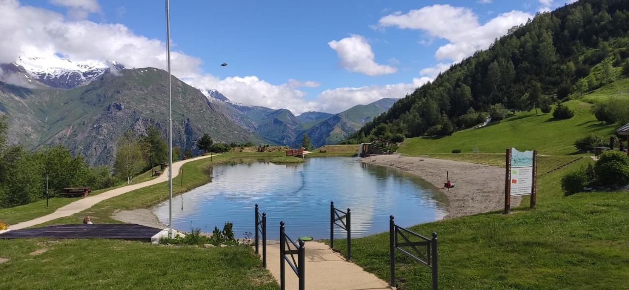 T2 Meuble Tourisme 3 Etoiles, Pied Des Pistes-Parking Prive Avec Balcon Et Superbe Vue Appartement Les Deux Alpes Buitenkant foto