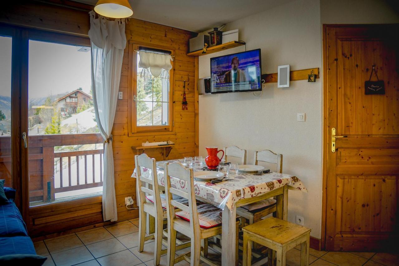 T2 Meuble Tourisme 3 Etoiles, Pied Des Pistes-Parking Prive Avec Balcon Et Superbe Vue Appartement Les Deux Alpes Buitenkant foto